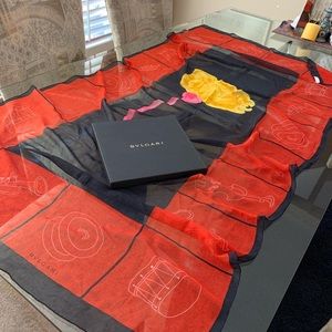 Bvlgari Silk Scarf/Wrap